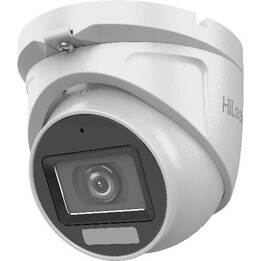 Telecamera dome Hilook THC-T157-LMS 4 in 1 (2,8 mm) da 5 MP con luce ibrida intelligente e portata di 30 m.
