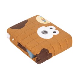 Manta ponderada de algodão premium, manta sensorial para crianças, 100x150 cm, 5 kg, coelhos.