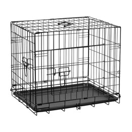 Jaula metálica para perros, parque de juegos, tamaño M 61x46x51 cm, REBEL ANIMALS