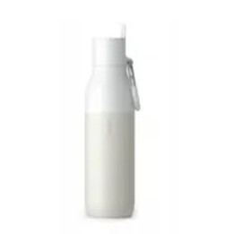 Garrafa térmica LARQ Flip Top com canudo e bico retrátil, 500 ml (branco granito)