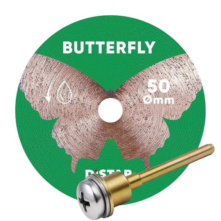 DISTAR BUTTERFLY DIAMOND BLADE 50 x 0,6 x 5,8/3,2-3,0F CON VÁSTAGO