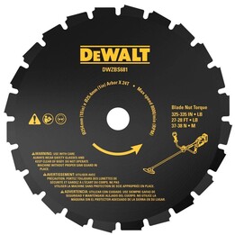 Disco de corte Dewalt de 24 dentes para roçadeira de 54V