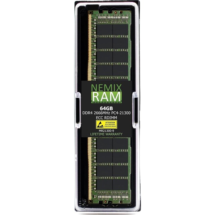 Synology D4ER01-64G: módulo de memoria de 64 GB, 1 x 64 GB DDR4 DIMM de 288 pines con corrección de errores (ECC)