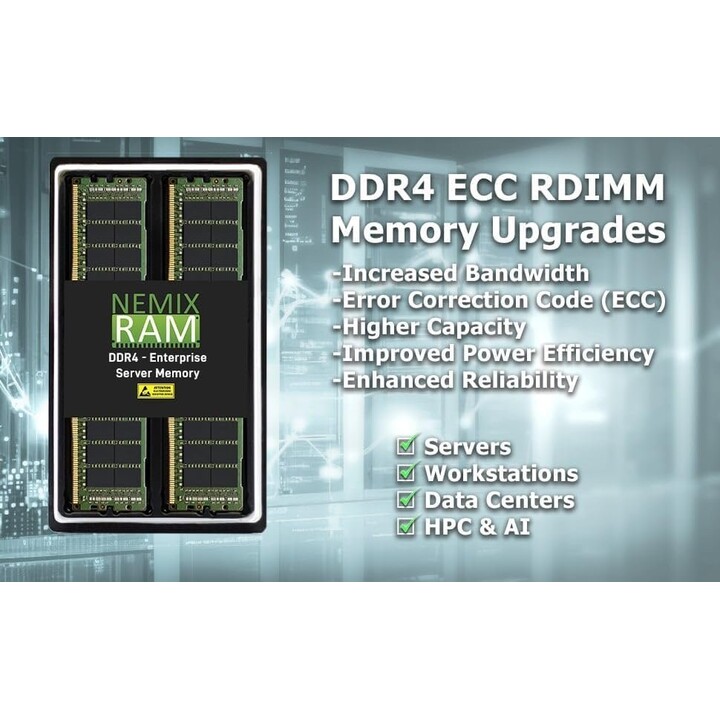 Synology D4ER01-64G: módulo de memoria de 64 GB, 1 x 64 GB DDR4 DIMM de 288 pines con corrección de errores (ECC)