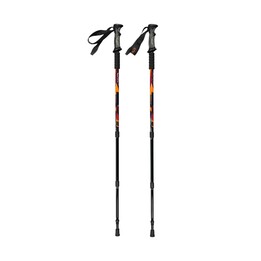 Bastoncini da trekking CMP Bern, neri e arancioni 3B36297 C905