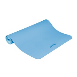 Yoga, Pilates and Fitness Exercise Mat, 200x90cm, 1cm Thick, TPE Material, Blue, REBEL ACTIVE