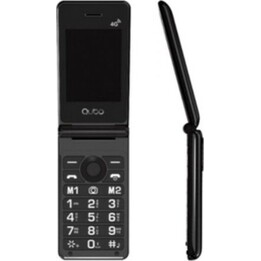 Qubo X-28 Téléphone portable 4G pour seniors/Noir