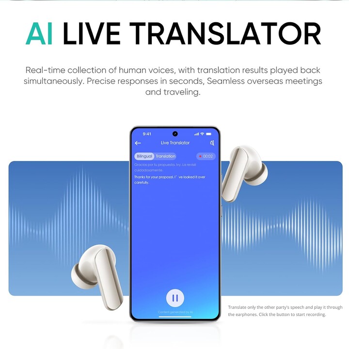 Realme Buds Air 7 Pro gris métallisé