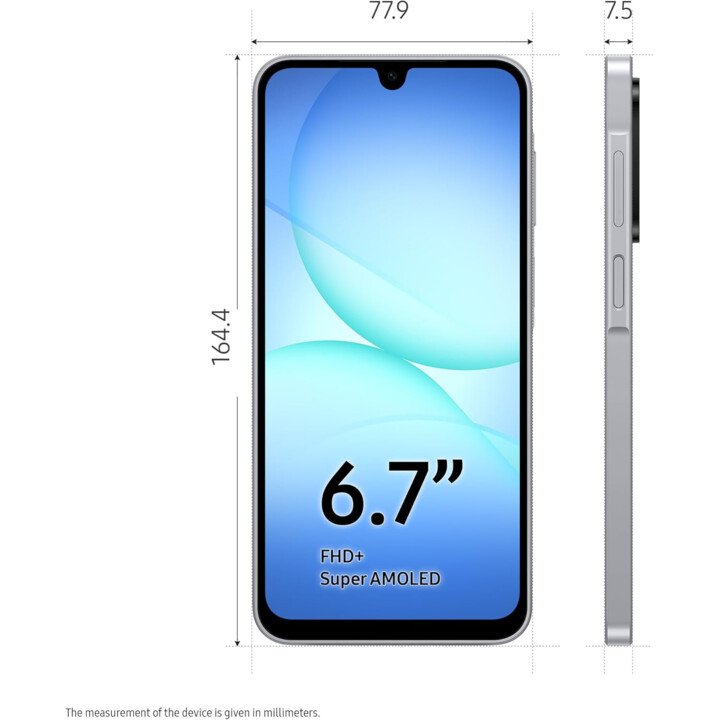 Samsung Galaxy A17 4G, 8GB RAM 256GB, AI Smartphone, Slim 7.5mm Frame, 50MP Camera, 5000mAh, Grey