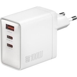 Carregador portátil 4smarts GaN 100W 2C+1A branco