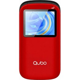 Teléfono Móvil Qubo P-190RD 4G para Personas Mayores/ Rojo