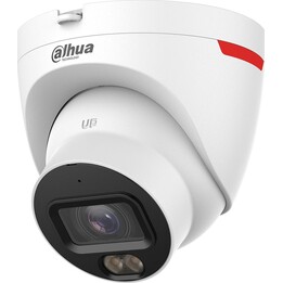 Câmera de rede Dahua 4MP WizColor com globo ocular fixo WizSense branca