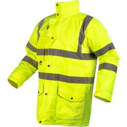 Chaqueta de trabajo Hi-Vis 5 en 1, aislante, amarilla, talla XXXL