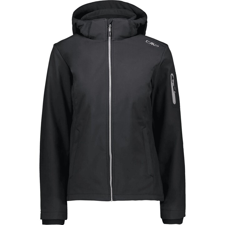 Chaqueta de mujer CMP Wilma con capucha y cremallera - negra