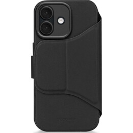Cartera desmontable de silicona texturizada Decoded - Funda protectora compatible con MagSafe para iPhone 17 (negro fantasma)