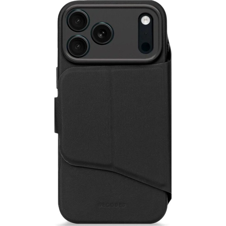 Decoded Textured Silicone Detachable Wallet - MagSafe Compatible Protective Case for iPhone 17 Pro (Ghost Black)