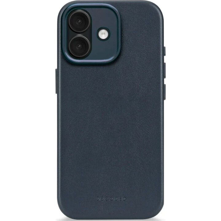 Decoded D26IPO17BC1NW leather back cover for iPhone 17 compatible with MagSafe navy blue