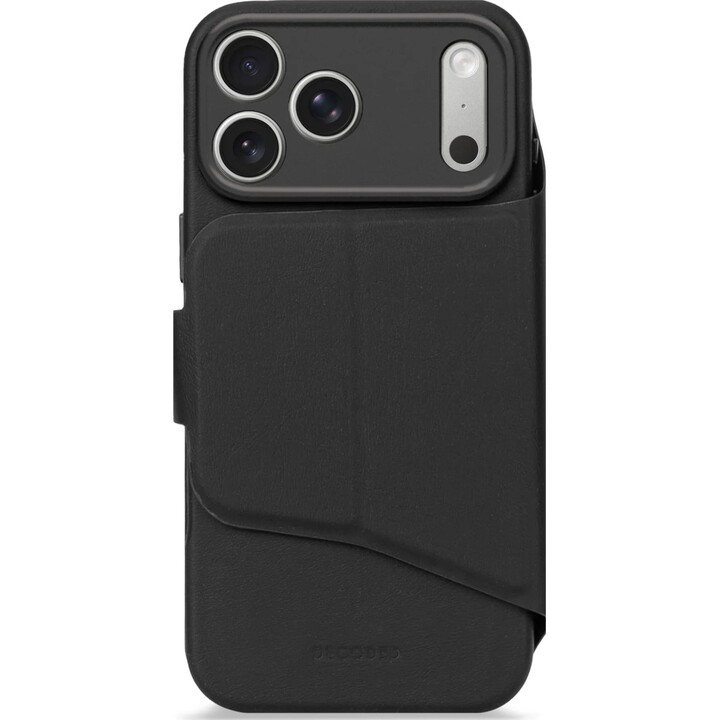 Decoded Textured Silicone Detachable Wallet - obudowa ochronna do iPhone 17 Pro Max kompatybilna z MagSafe (phantom black)