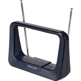 Antena de TV de interior con cable coaxial de 1,8 m, 75 ohmios, filtro 3G/4G, DVB-T/T2