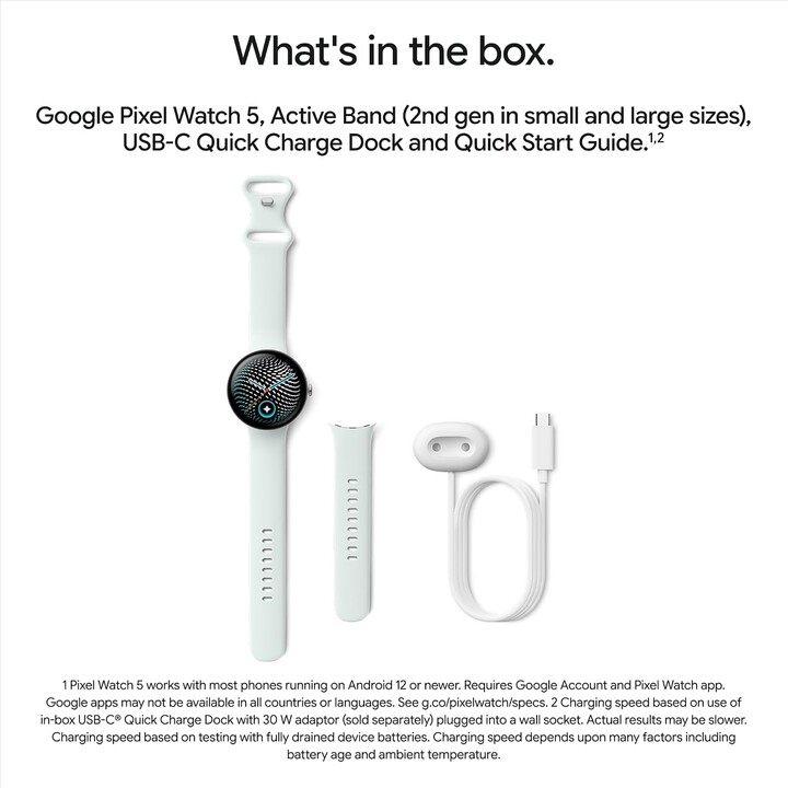 Montre Google Pixel 5 41 mm Vert clair