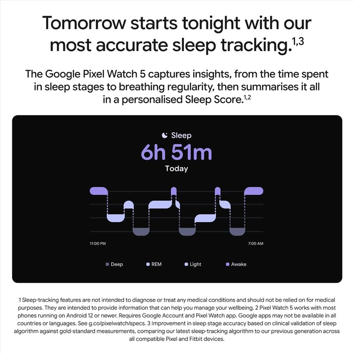 Google Pixel Watch 5 45 mm Vert