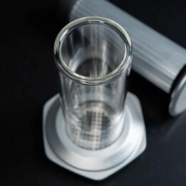 Cafetière AeroPress Premium en verre et en acier inoxydable