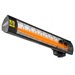 Aquecedor elétrico infravermelho NEO TOOLS 90-031 para uso interno e externo, 2000 W, preto