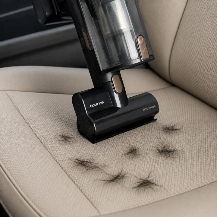 Taurus Homeland X9 Pro Pet & Car Aspiradora escoba sin cable Batería Seco HEPA Sin bolsa 0,7 l 615 W Negro, Marrón 2,5 Ah