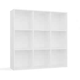 ÉTAGÈRE MALAX 3x3 H BLANCHE