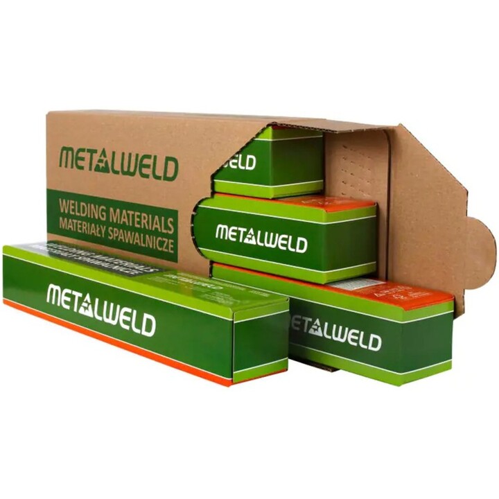 Metalweld KE31431E Rutweld: 12 electrodos de soldadura de rutilo de 4,0 x 450 mm, 6 kg