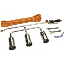 Topex TOP-44E123 Set di bruciatori a gas per coperture, 3 bruciatori, 99 kW