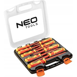 Conjunto de chaves de fendas isoladas Neo Tools 04-142 VDE 1000 V, 9 peças