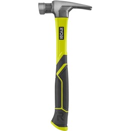 Ryobi RH16FSS Fiberglass Handle Claw Carpenter Hammer 450g