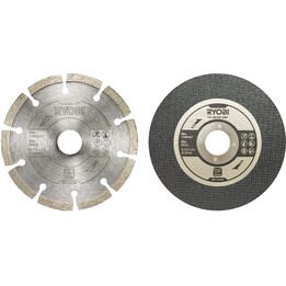 Conjunto de discos de lixa e de corte para rebarbadora Ryobi RAK6AGD115, 115 mm, 6 peças