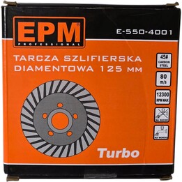 AWTools E-550-4001 Turbo-Diamant-Schleifteller, 125 mm