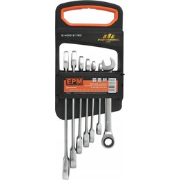 AWTools E-400-2190 Jeu de clés mixtes à cliquet, 7 pièces