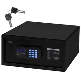 Cofre eletrônico Adler com código e fechadura.