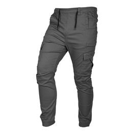 Outdoor work trousers, jogger style, grey, size XL
