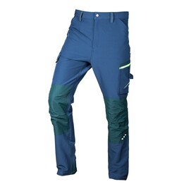 Mix&Match work trousers, four-way stretch, navy and green, size XXL
