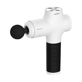 Massage gun, 8 accessories, white, REBEL ACTIVE