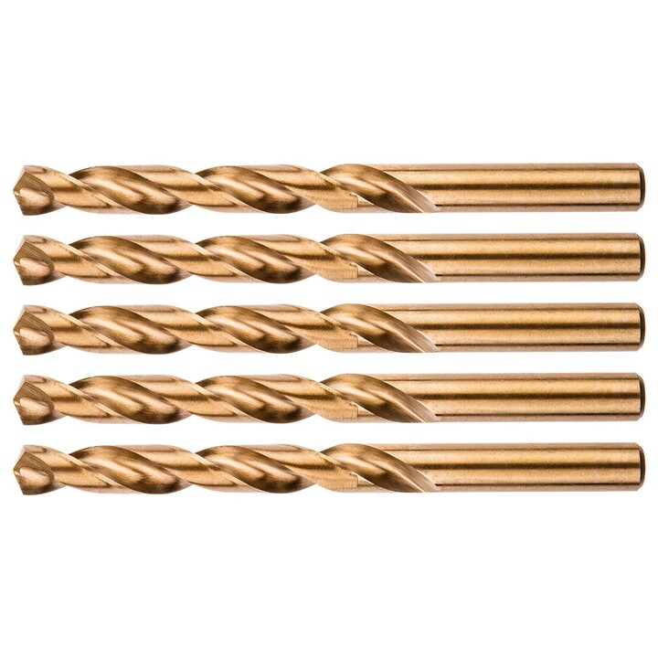 Brocas metálicas HSS-Co de 10,5 mm, 5 unidades.