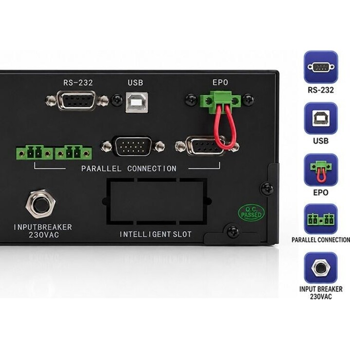 UPS de onda sinusoidal pura para RACK 5kVA 5000W PF1.0