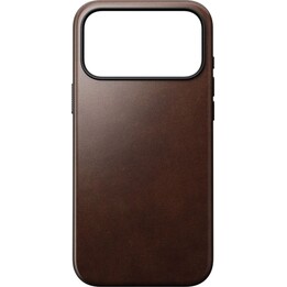 Custodia in pelle moderna NOMAD - Compatibile con MagSafe per iPhone 17 Pro Max (Marrone)