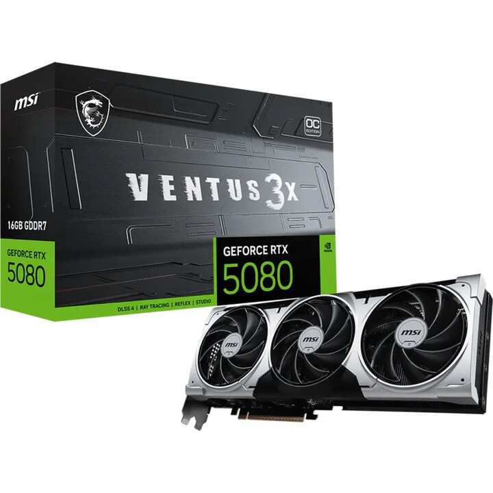 MSI GeForce RTX 5080 VENTUS 3X OC 16GB GDDR7 DLSS4