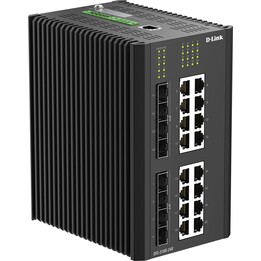 D-Link 24-Port Gigabit Layer 3 Managed Industrial Switch mit 4 SFP und 4 SFP+ 10G