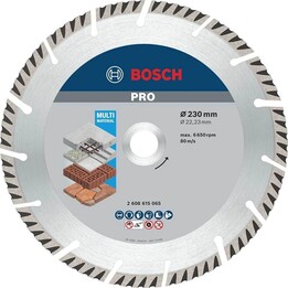 BOSCH 2608615065 S4U - Disque diamanté universel « Turbo » standard de 230 mm