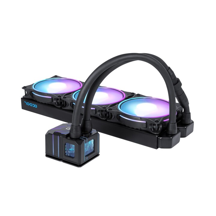 Alphacool Eisbaer Pro Aurora 360 Processador Sistema de refrigeración líquida todo en uno 12 cm Negro, Blanco 1 pieza(s)