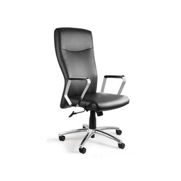 Adella C239 office chair, natural leather HL-4 black