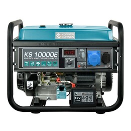 Könner & Söhnen KS 10000E motogeneratore 7500 W 25 L Benzina Nero, Ottanio