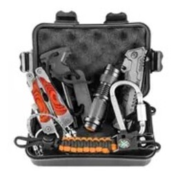 Neo Tools 63-154 kit di sopravvivenza 8 in 1 scatola nero arancione